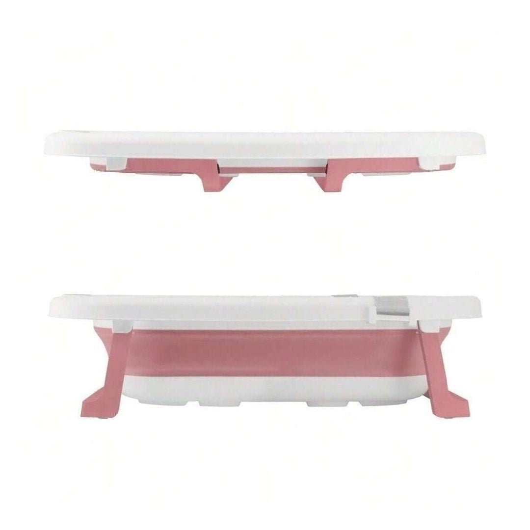 Bathby Bañera Plegable Rosa Para Bebés, Cojín Reductor, Termómetro, Patas Antideslizantes (rosa Pastel)_2