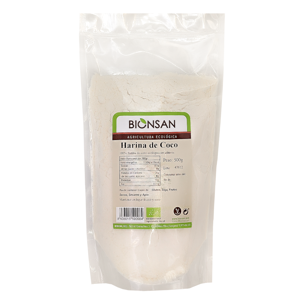 Harina De Coco Eco Bionsan 500gr_0