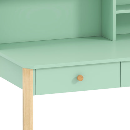 Secretária Infantil Aiyaplay Mdf, Madeira De Pinho Verde 90x52x105 Cm_3