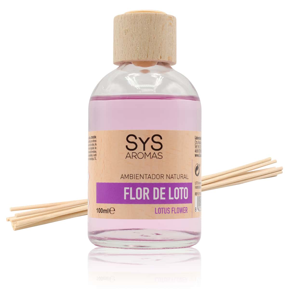 Ambientador Mikado Flor de Loto SYS Aromas 100 ml | Aroma Floral y Oriental | Calmante_0