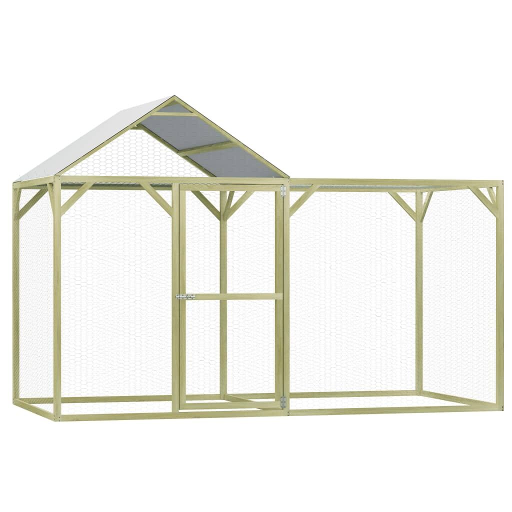 Vidaxl Gallinero Madera De Pino Impregnada 3x1,5x2 M_0