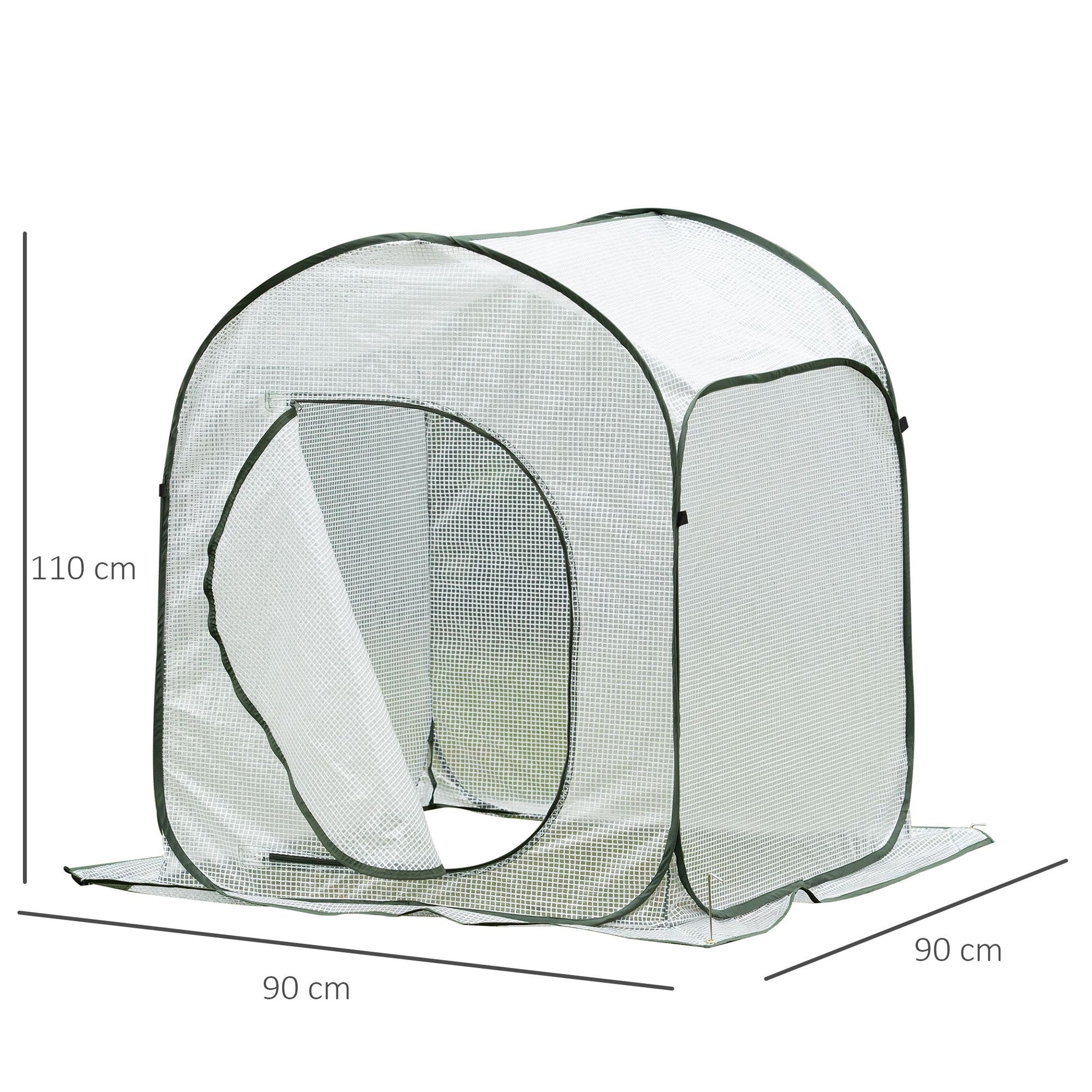 Outsunny Mini Invernadero Portátil Autoinstalable Para Cultivo Plantas_2