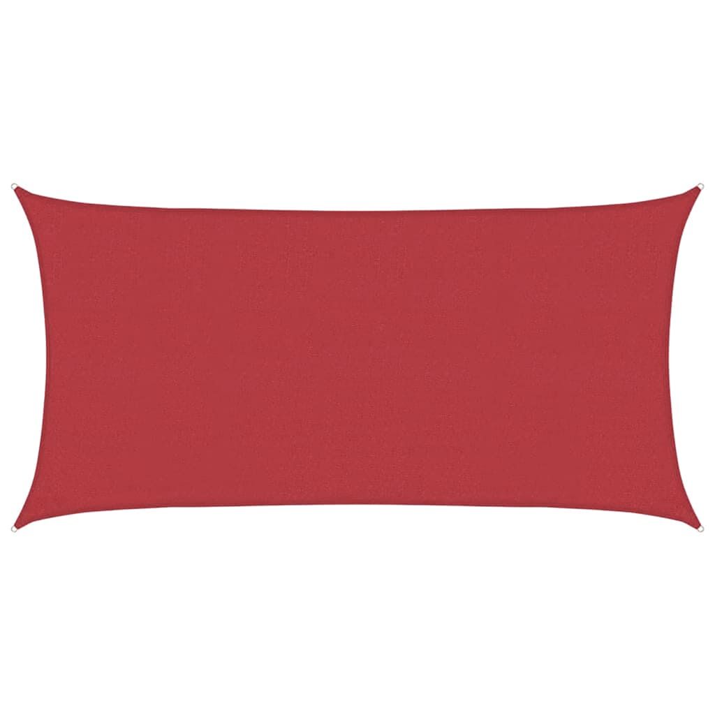 Vidaxl Toldo De Vela Hdpe Rojo 160 G/m² 2x4 M_0