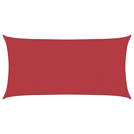 Vidaxl Toldo De Vela Hdpe Rojo 160 G/m² 2x4 M_0