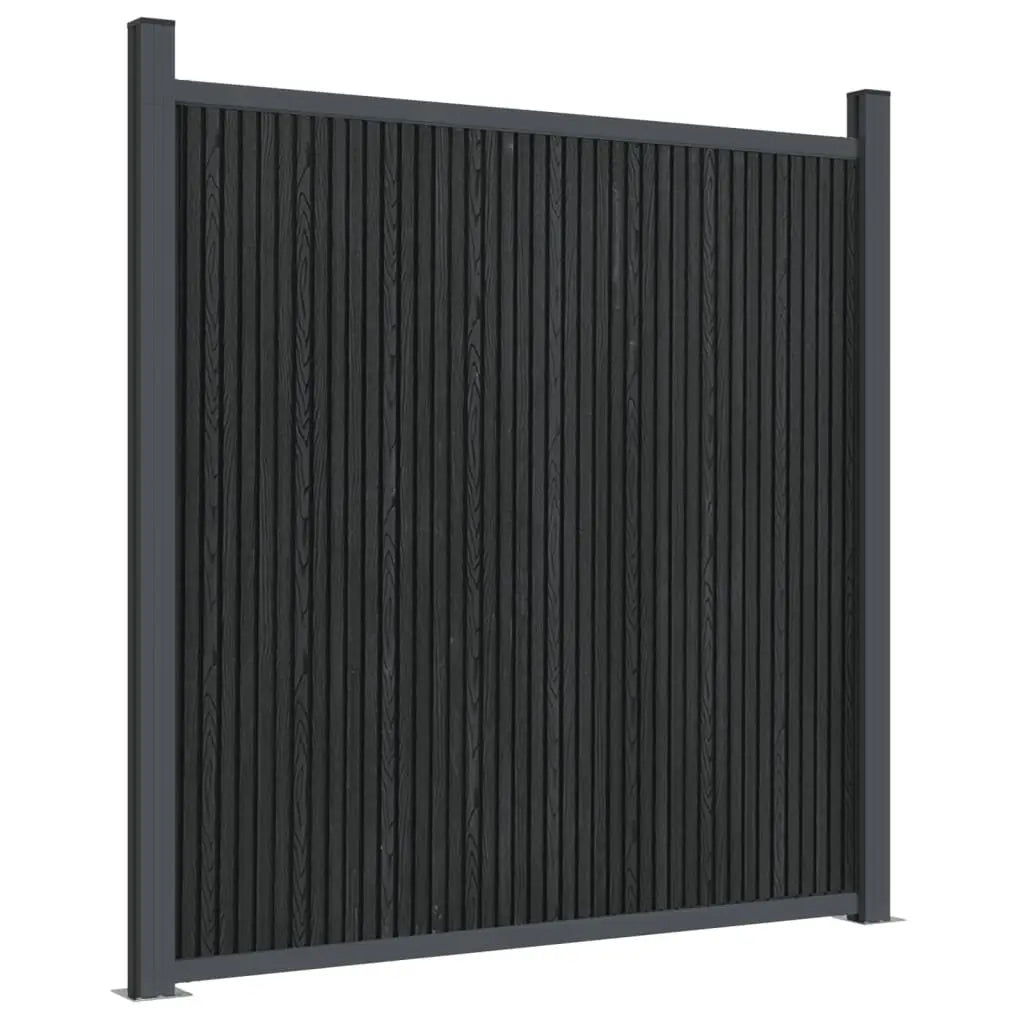 Panel De Valla Wpc Gris 872x186 Cm / Vetonek_2
