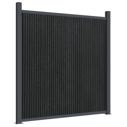 Panel De Valla Wpc Gris 872x186 Cm / Vetonek_2