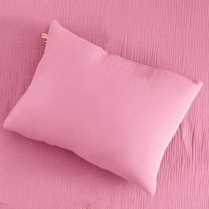 Cojín Rectangular De Algodón Orgánico Rosa
