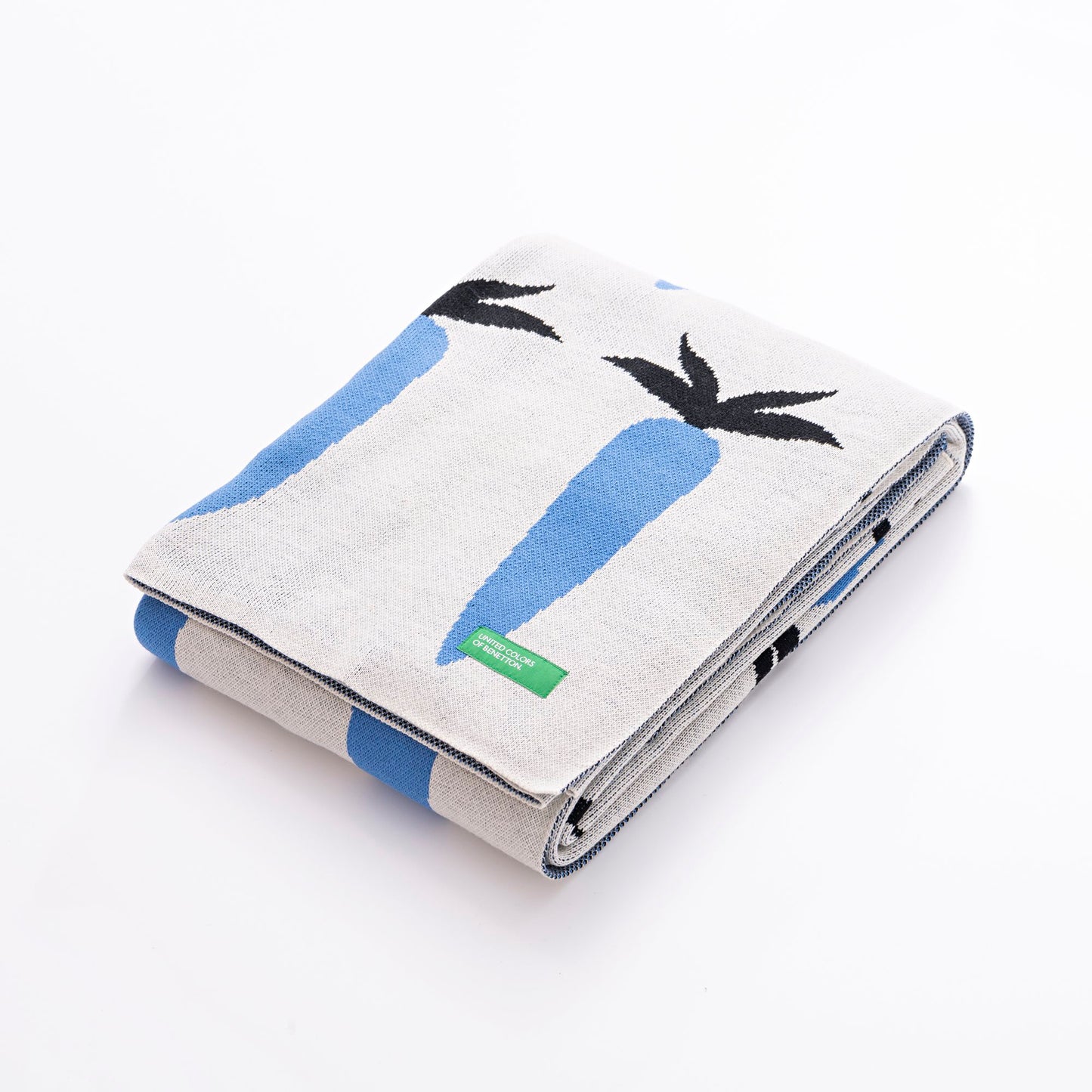 Manta 140x190cm 100% Acrilico 1000gr Zanahoria Azul Benetton