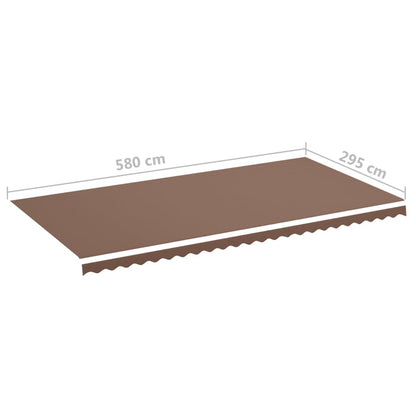 Tela De Repuesto Para Toldo Marrón 6x3 M Poliéster_5