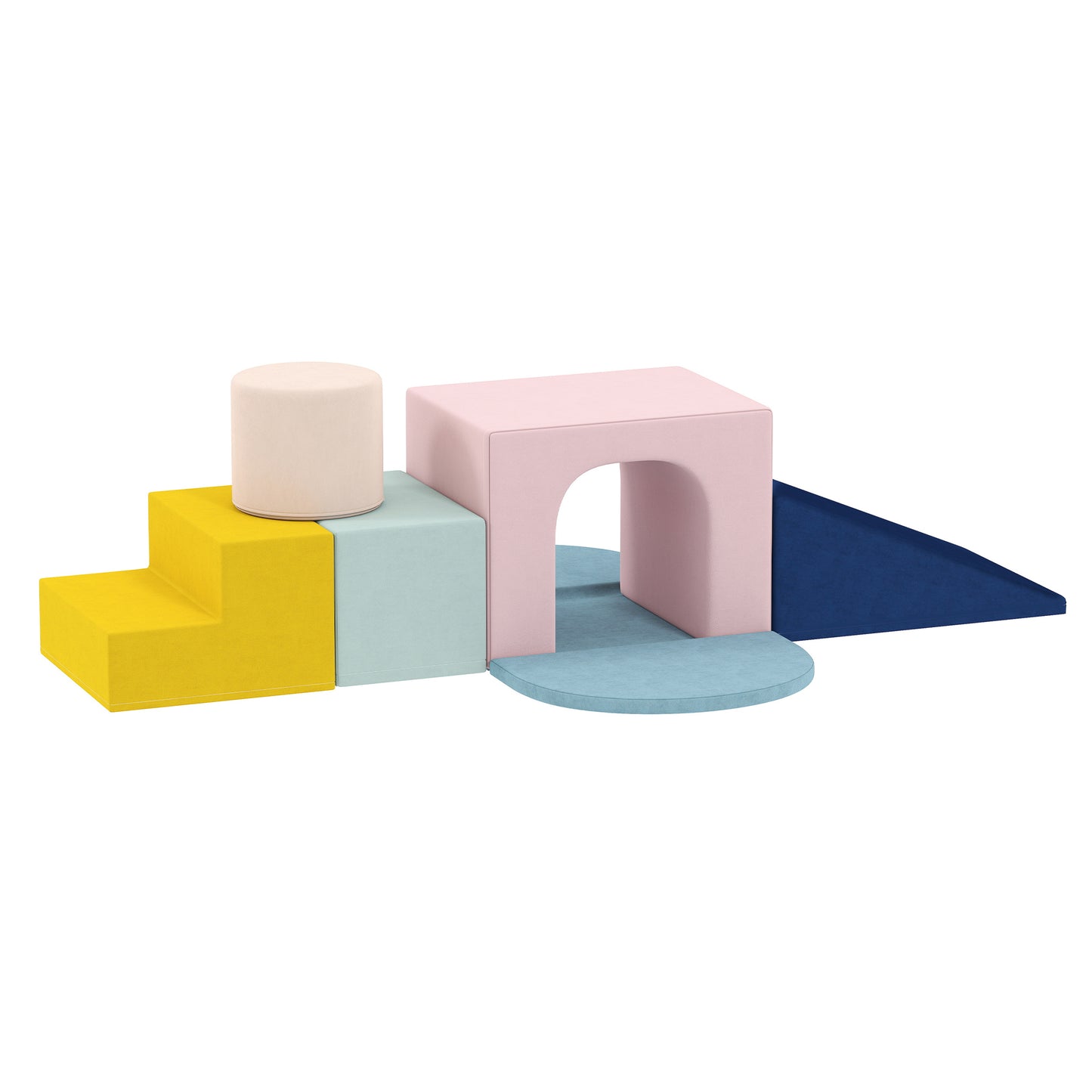 Aiyaplay Juego De 8 Bloques De Espuma Para Niños Fundas Lavables Multicolor_0