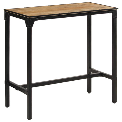 Mesa De Bar Madera Maciza De Mango Rugoso 110x55x107 Cm_1