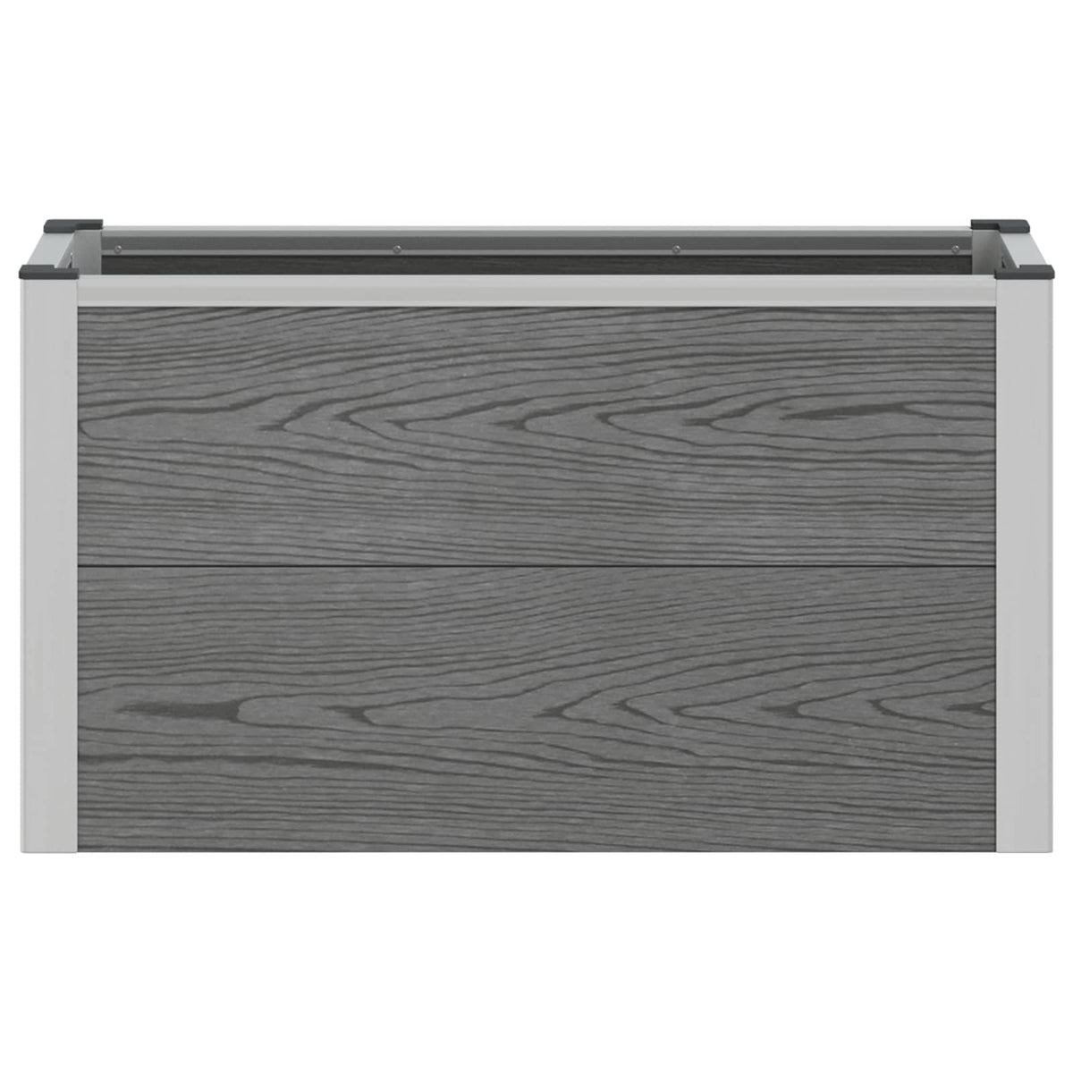 Arriate Elevado Gris 75 X 30 X 42 Cm Wpc Y Aluminio_3