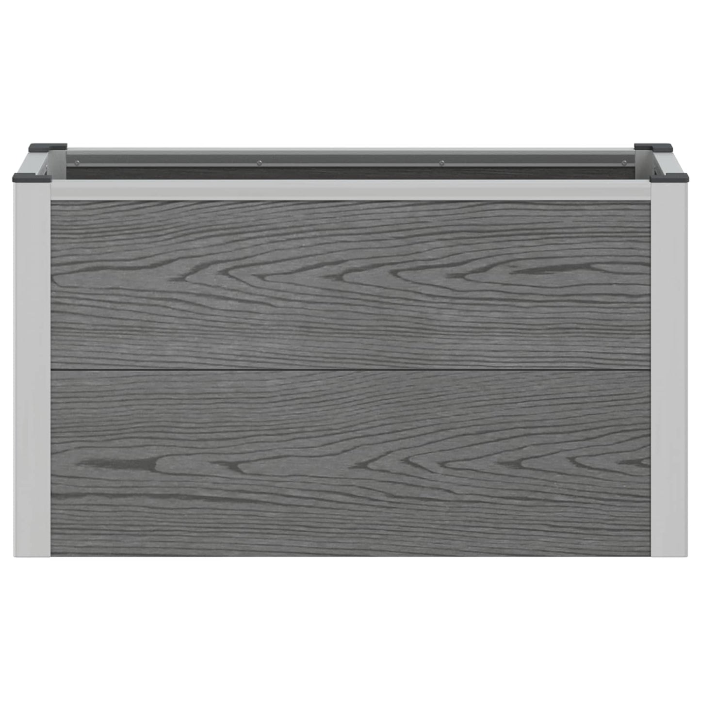Arriate Elevado Gris 75 X 30 X 42 Cm Wpc Y Aluminio_3