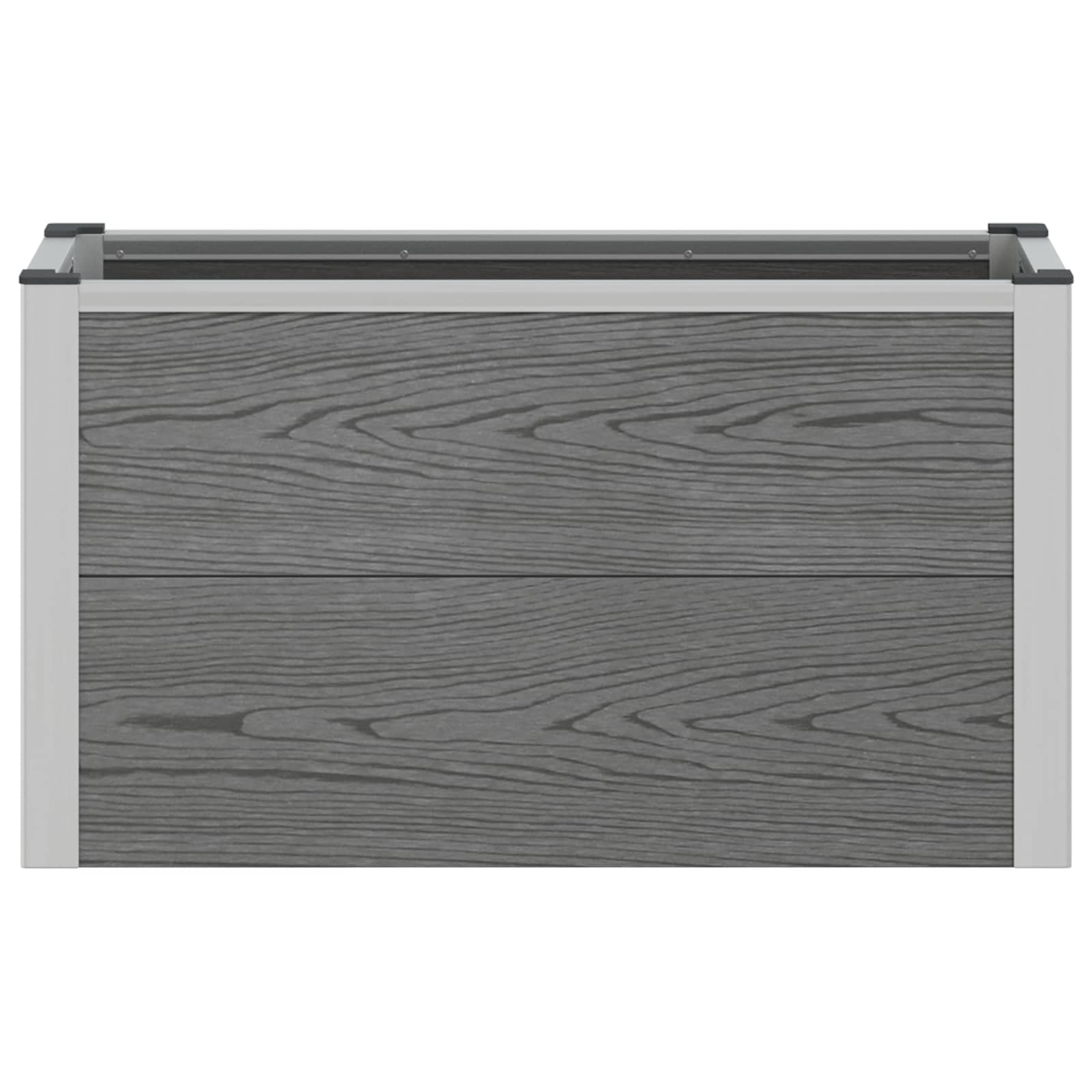 Arriate Elevado Gris 75 X 30 X 42 Cm Wpc Y Aluminio_3