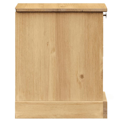 Mesita De Noche Vigo Madera Maciza De Pino 42x35x42 Cm_4