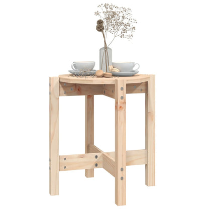 Mesa De Centro De Madera De Pino Maciza Ø 42,5x45 Cm_2