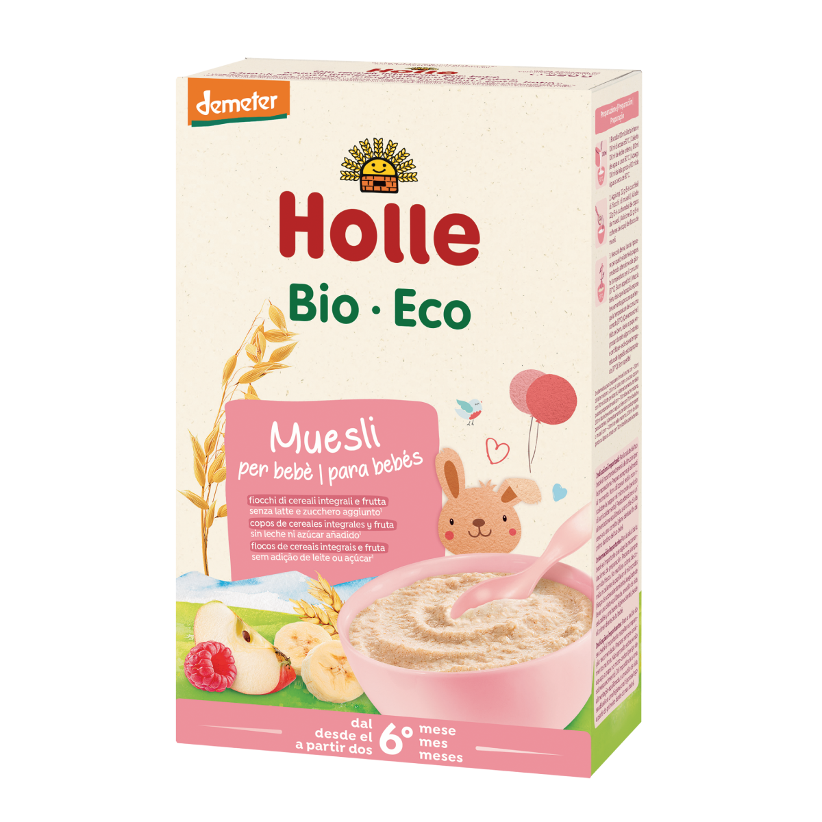 Papilla BIO muesli +6 meses Holle, 250 g
