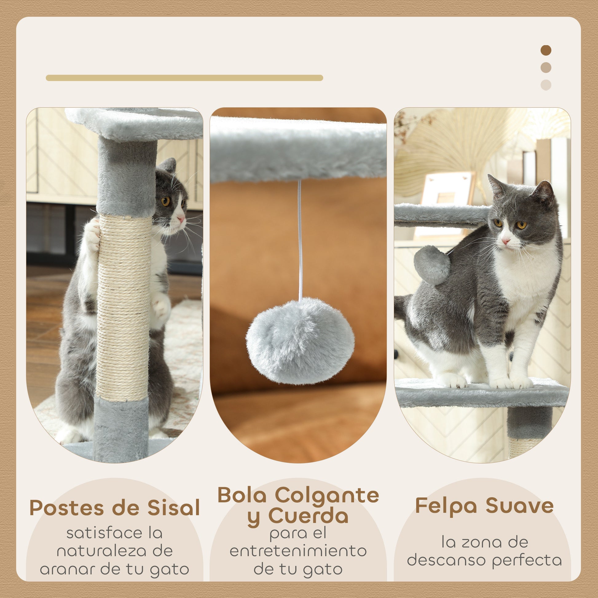 Pawhut Árbol Rascador Para Gatos 81_4