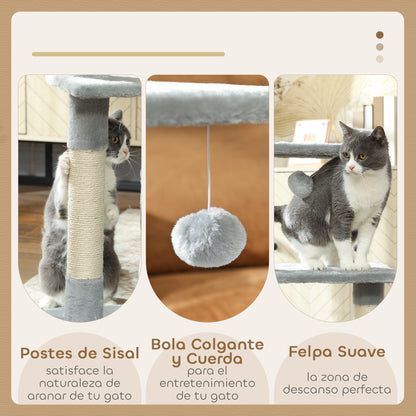 Pawhut Árbol Rascador Para Gatos 81_4