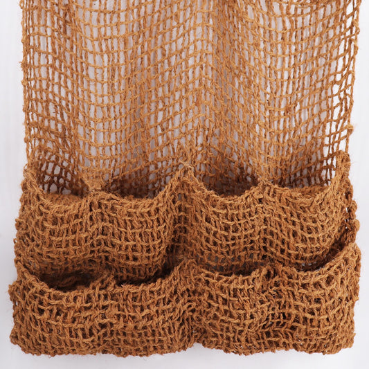 10 Bolsas Para Plantas De Tela De Coco 8 Bolsas Estera Para Bancos Estera Para Terraplén Para Revestimiento De Estanque_0