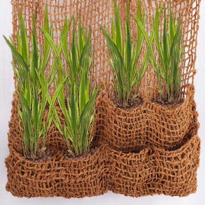 10 Bolsas Para Plantas De Tela De Coco 8 Bolsas Estera Para Bancos Estera Para Terraplén Para Revestimiento De Estanque_2