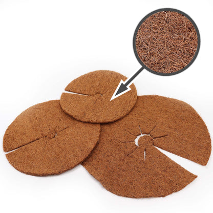 10 Discos Mulching De Coco 30cm Estera De Fibra De Coco Estera Protectora De Plantas De Fibra De Coco Coco_1