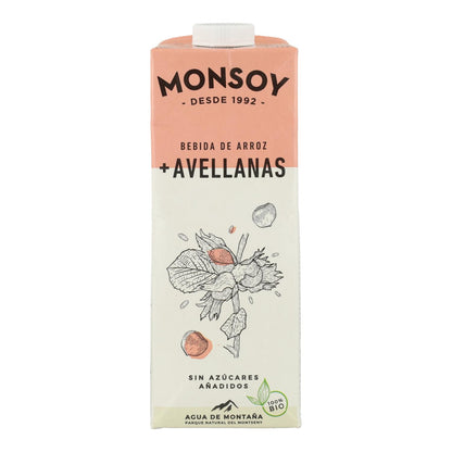 Bebida Arroz y Avellanas BIO Monsoy 1 L