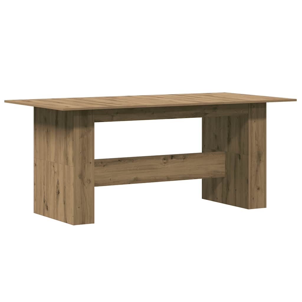 Mesa De Comedor Madera Ingeniería Roble Artisan 180x90x76 Cm_4