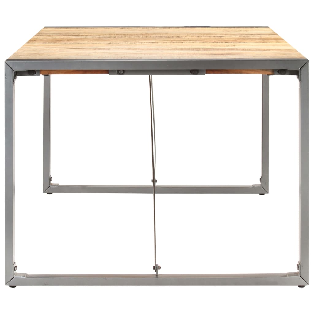 Mesa De Comedor Madera Maciza De Mango Rugosa 200x100x75 Cm_1