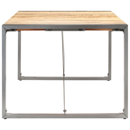 Mesa De Comedor Madera Maciza De Mango Rugosa 200x100x75 Cm_1