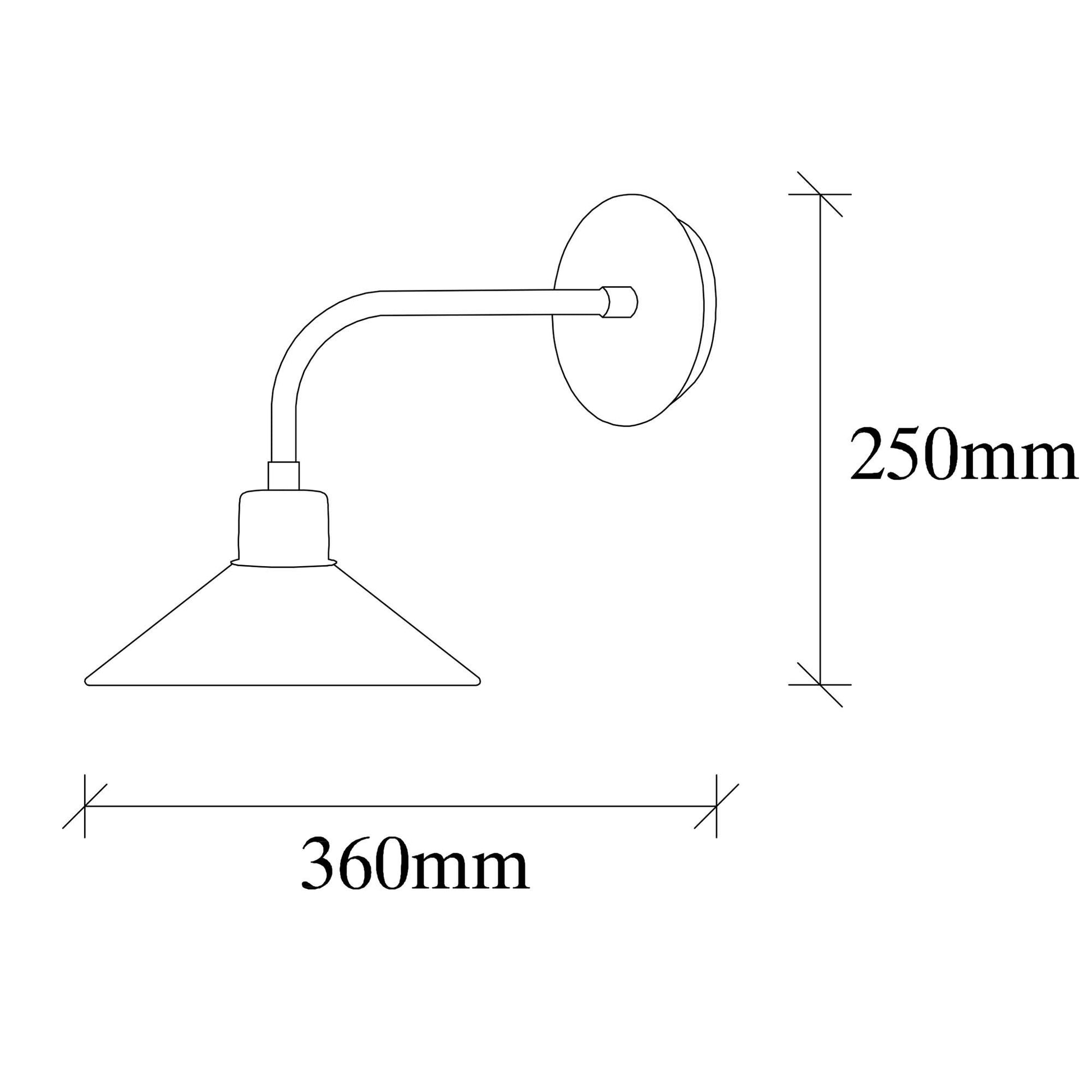 Aplique De Pared, Metal , Vintage, 24x36x25, Casquillo E 27 Max 40 W_2