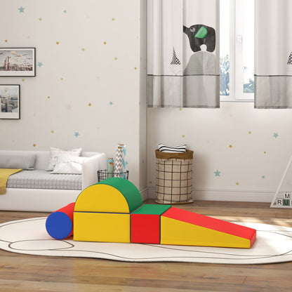 Homcom Juego De 5 Bloques De Espuma Para Niños Para Escalar Y Gatear Multicolor_1