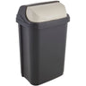 Cubo De Basura Con Tapa Deslizante, 25 L, Rasmus, Gris Grafito