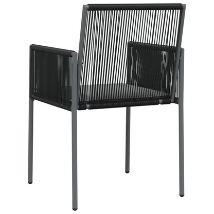 Vidaxl Sillas Jardín Con Cojines 4 Uds Ratán Pe Negro 54x60,5x83,5cm_5