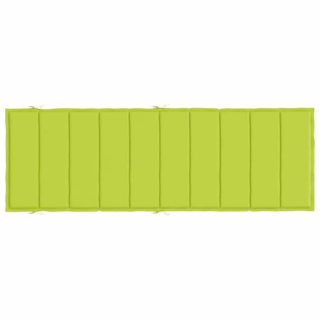 Vidaxl Cojín De Tumbona De Tela Oxford Verde Claro 186x58x4 Cm_4