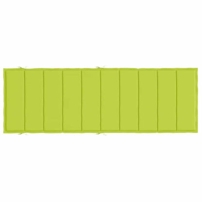 Vidaxl Cojín De Tumbona De Tela Oxford Verde Claro 186x58x4 Cm_4
