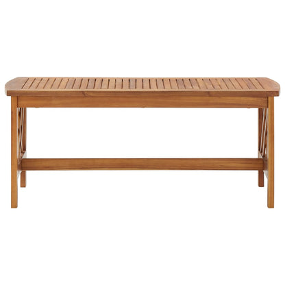 Mesa De Centro De Madera Maciza De Acacia 102x50x43 Cm_0