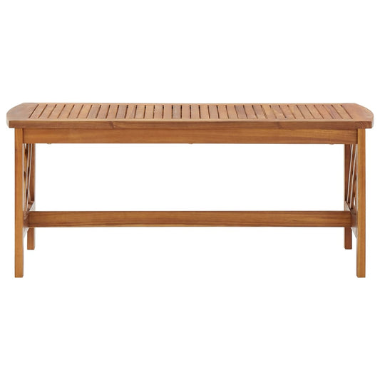 Mesa De Centro De Madera Maciza De Acacia 102x50x43 Cm_0