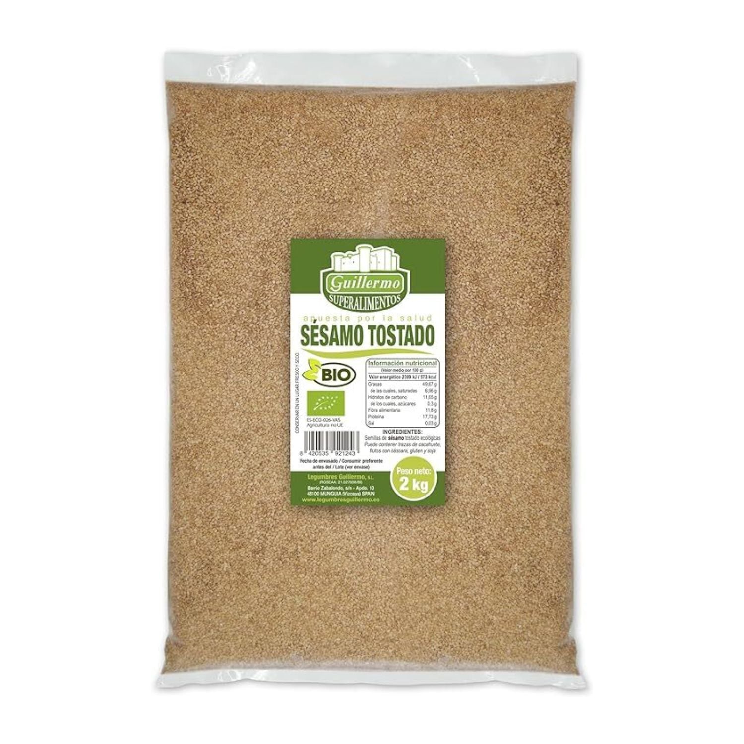 Semillas De Sésamo Tostado Bio - 2 Kg_0