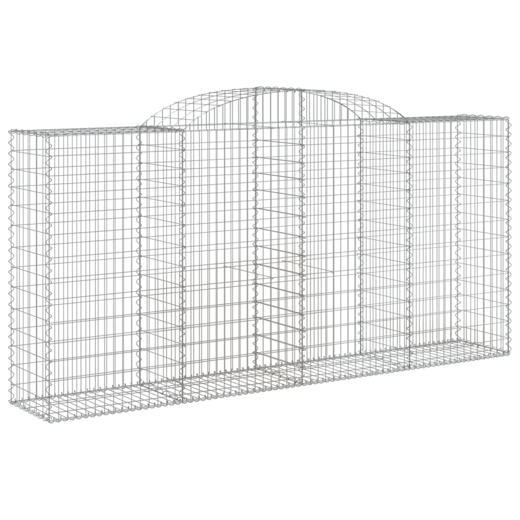 Cestas Gaviones 6 Uds Forma De Arco Hierro 300x50x140/160 Cm_2