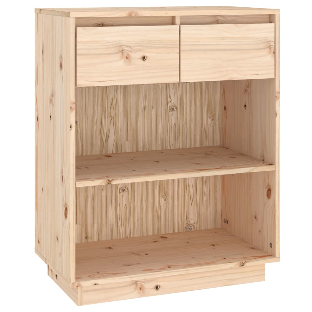 Mesa Consola De Madera Maciza De Pino 60x34x75 Cm / Vetonek_1
