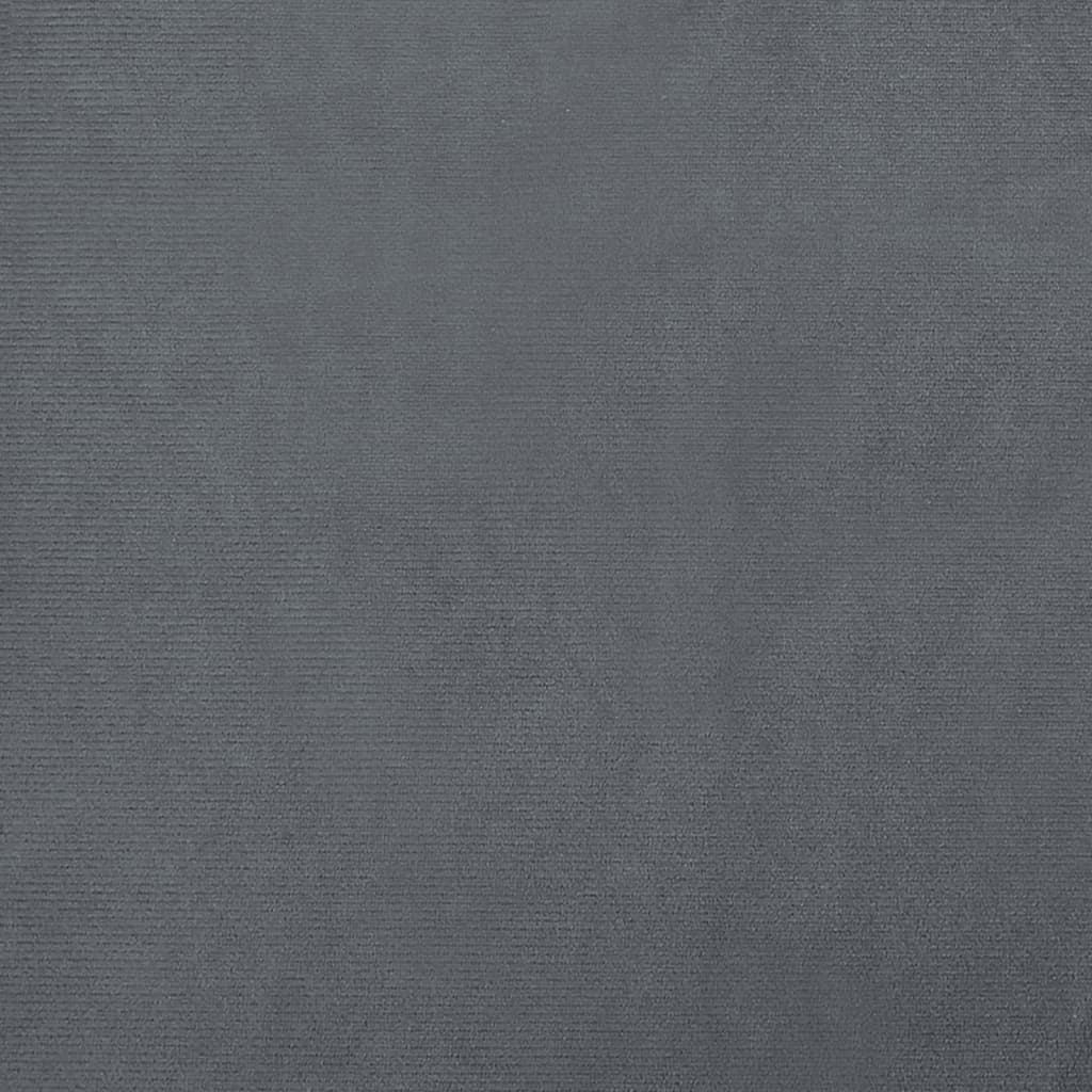 Cama Para Perros De Terciopelo Gris Oscuro 70x45x26,5 Cm / Vetonek_5
