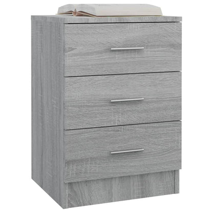 Mesitas De Noche 2 Uds Madera Gris Sonoma 38x35x56 Cm_2