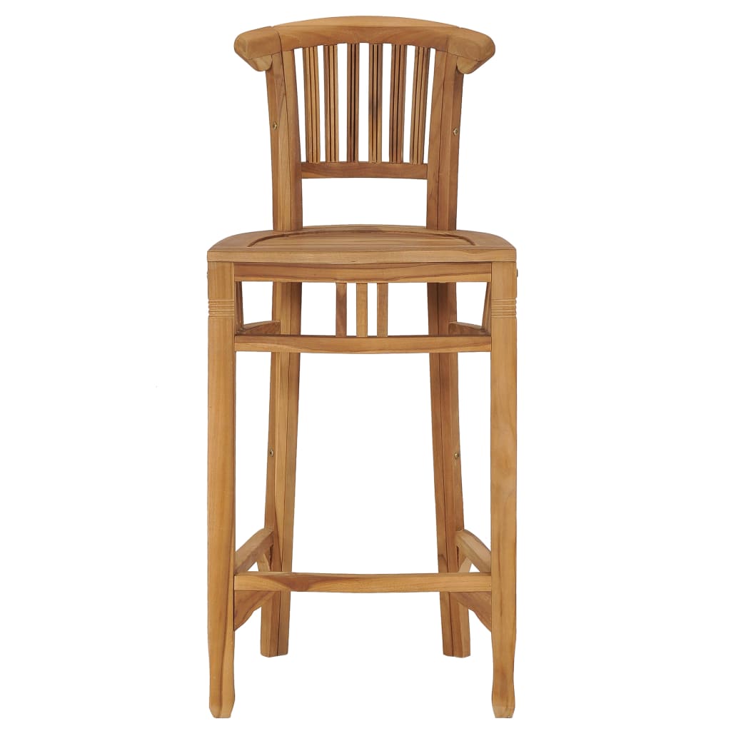 Taburete De Cocina De Madera Maciza De Teca_0