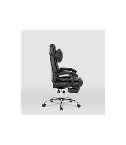 Silla De Oficina Samanta En Piel Sintética Negra. Alto: 118/125.5cm Ancho: 63.5cm Fondo:_3