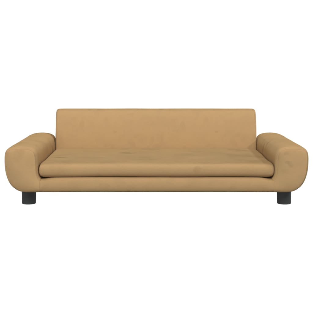 Cama Para Perros De Terciopelo Marrón 100x54x33 Cm / Vetonek_0