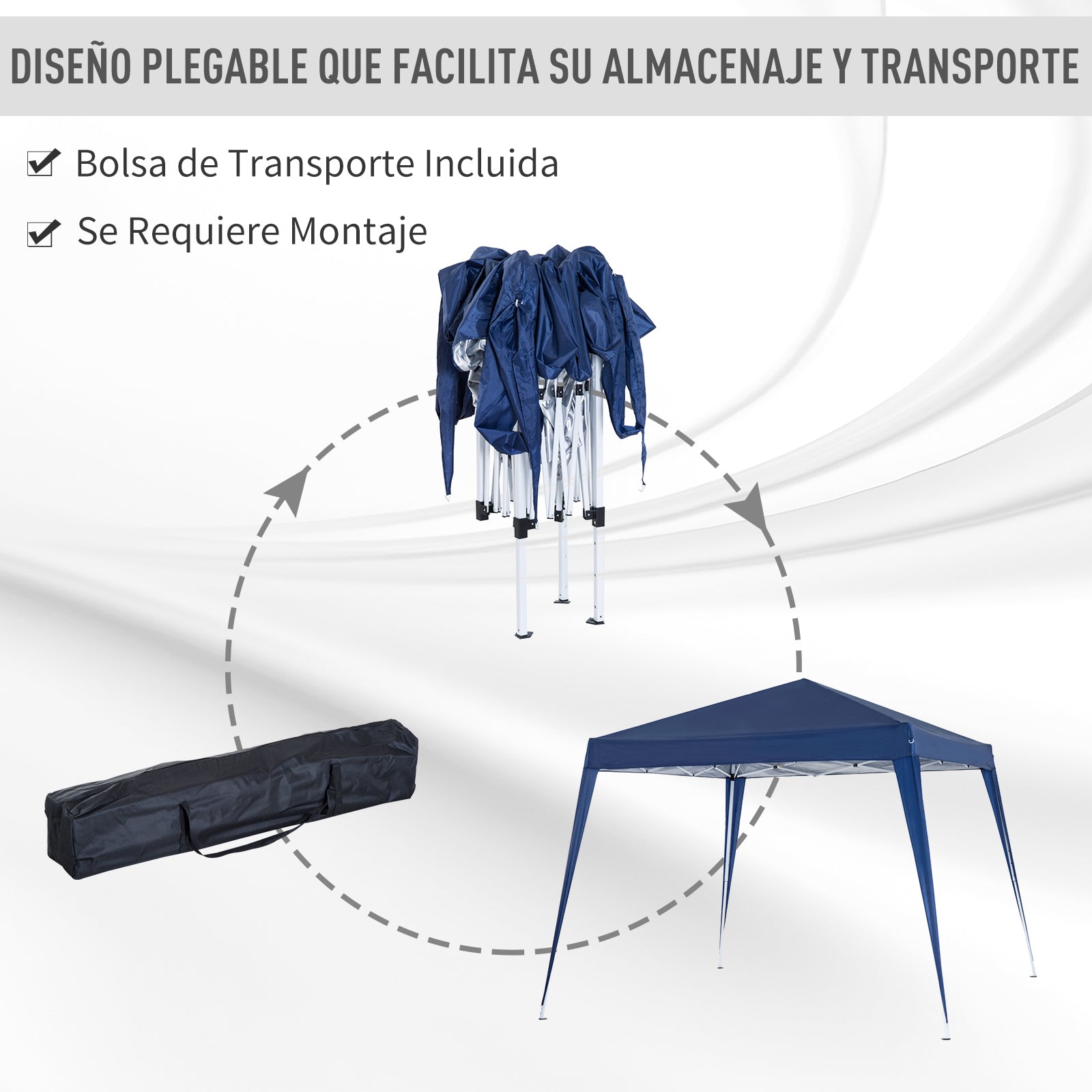 Outsunny Carpa Plegable 3x3 M_3