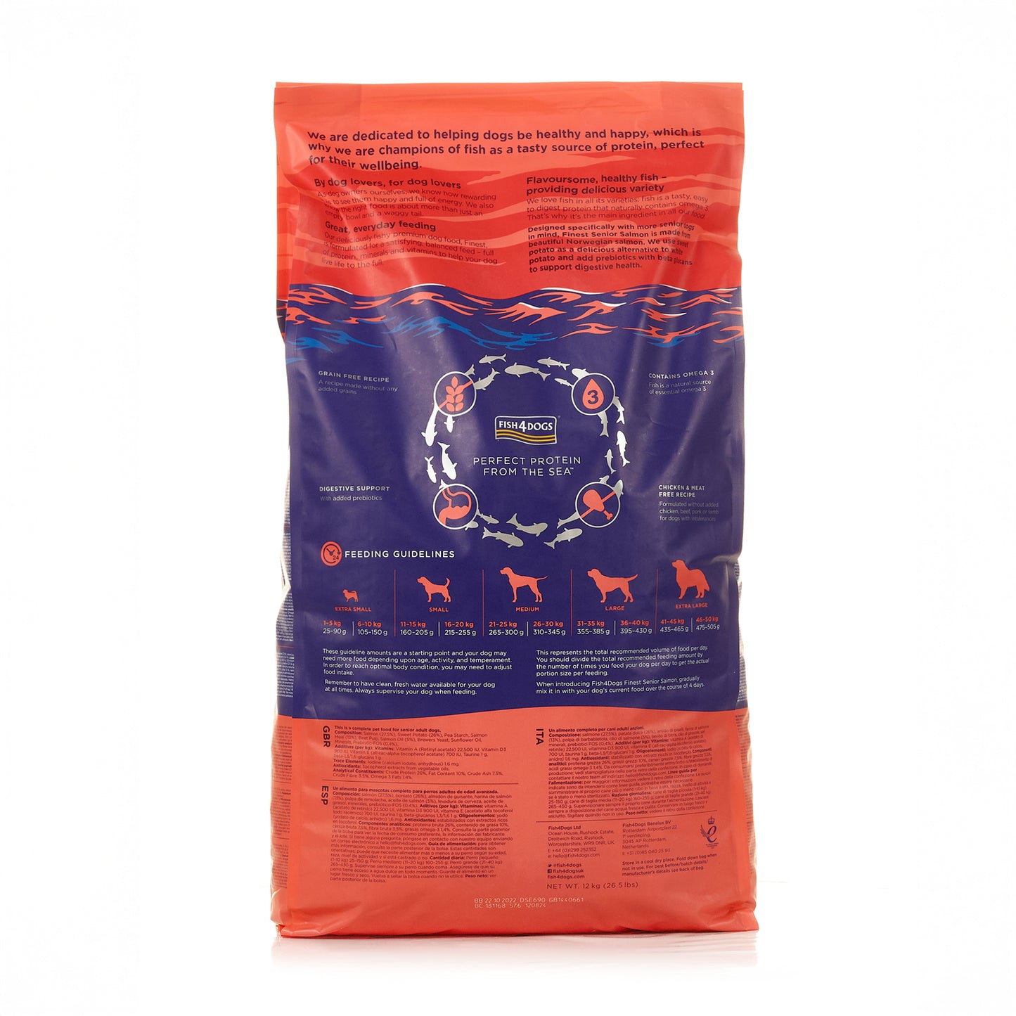 Fish4dogs Pienso Para Perro Senior Sin Cereales – Salmón Y Boniato 12 Kg_4