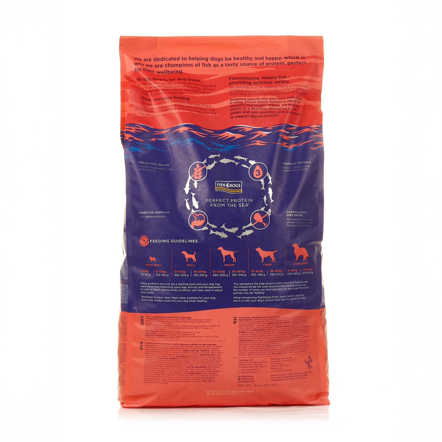 Fish4dogs Pienso Para Perro Senior Sin Cereales – Salmón Y Boniato 12 Kg_4