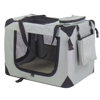@pet Transportín Para Perros Nailon 70x52x50 Cm Gris 11072_0